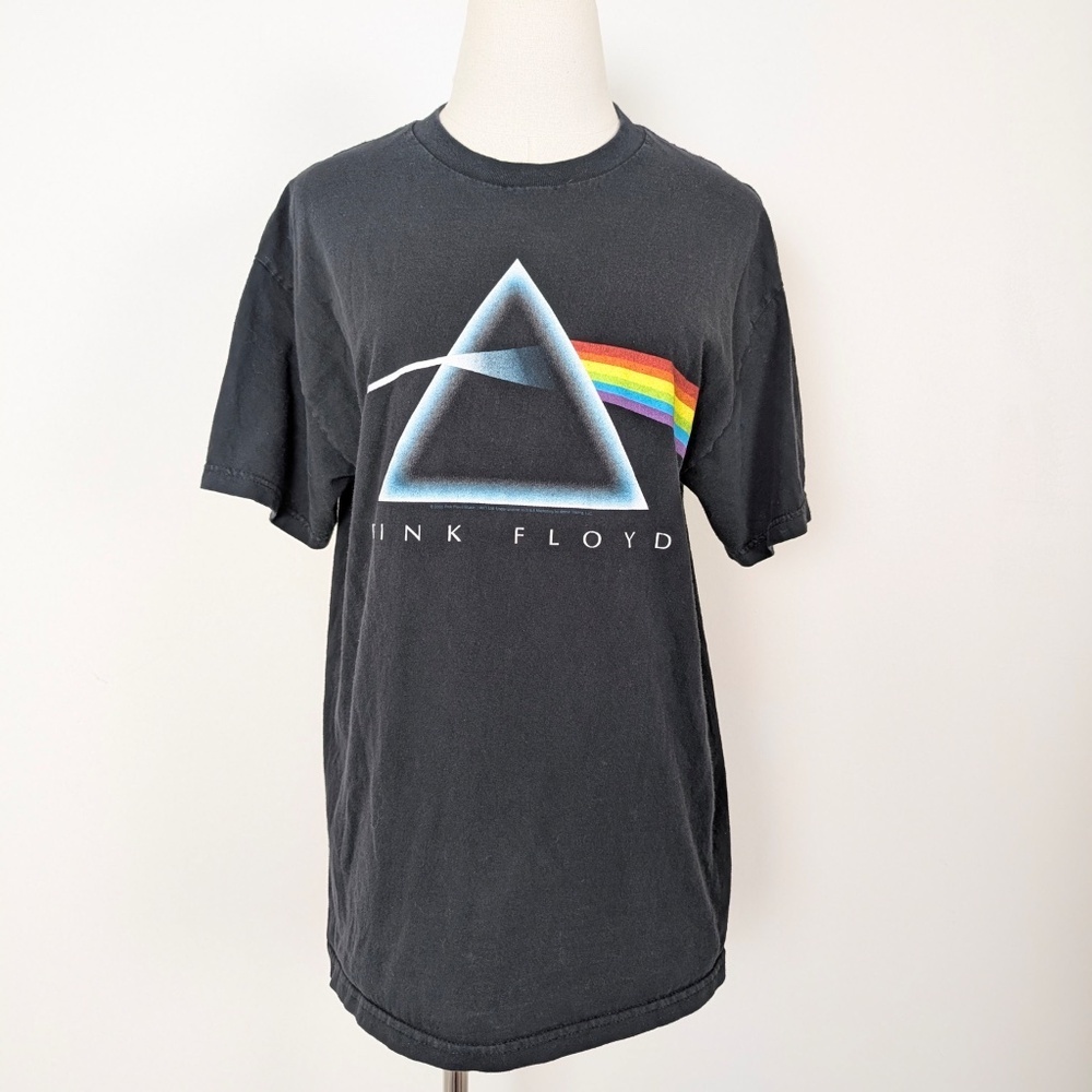2000s Pink Floyd Band T-shirt Black Oversized Long Y2K - Picture 8 of 8